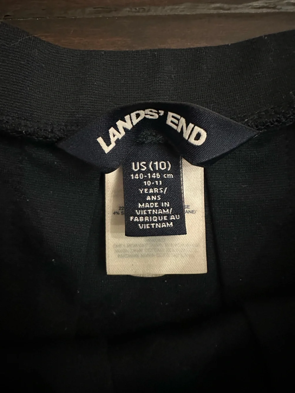 Lands' End uniform navy Pleated Skirt